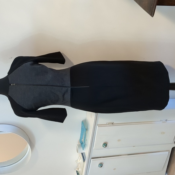 Lida Baday double knit contrast dress Sz 6 - Picture 5 of 9